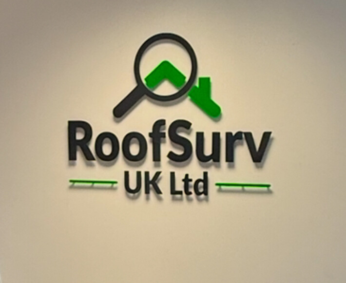 roofsurv wall sign